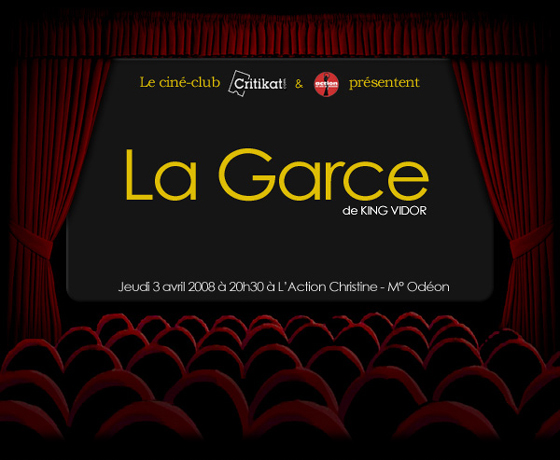 Ciné-club critikat le 3&nbsp;avril