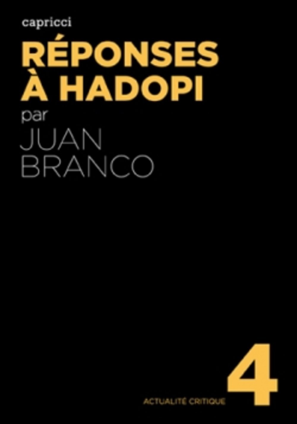 Réponses à&nbsp;Hadopi