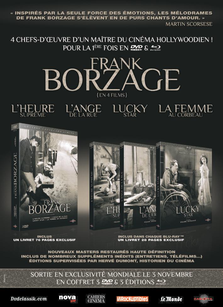 Coffret Frank Borzage&nbsp;: L’Heure suprême / L’Ange de la rue / Lucky Star / La Femme au corbeau
