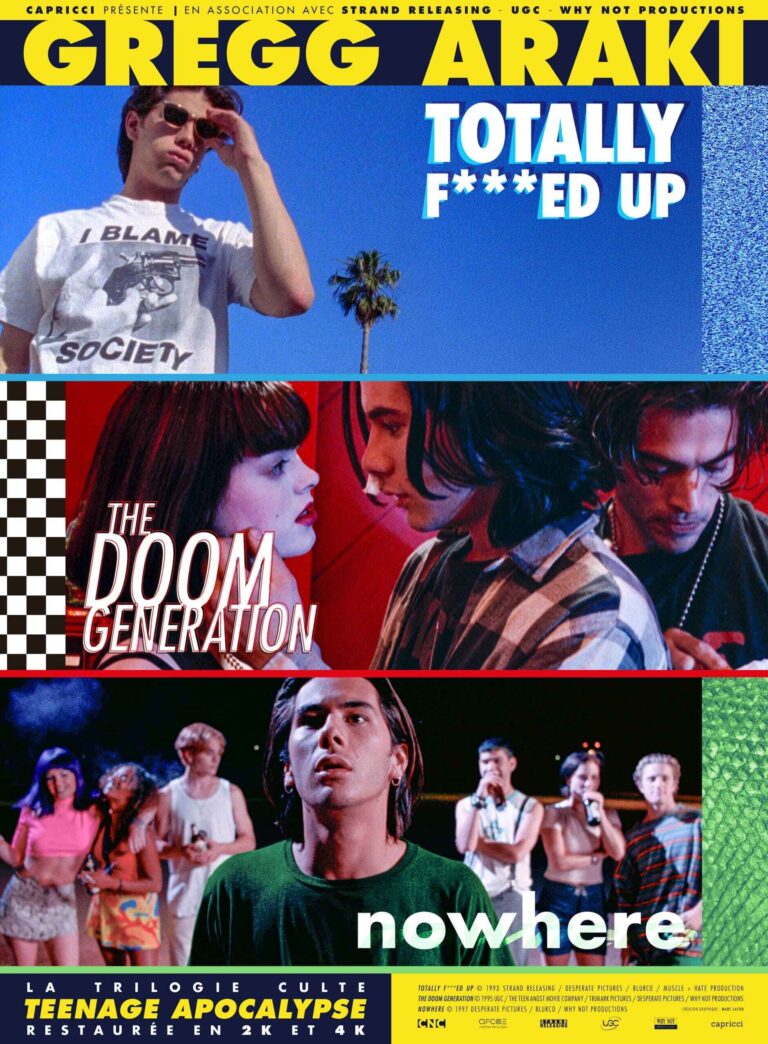 Affiche de Trilogie « Teenage Apocalypse » — Totally F***ed Up, The Doom Generation, Nowhere